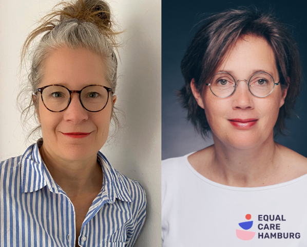 Corinna und Male von der Initiative Equal Care Hamburg