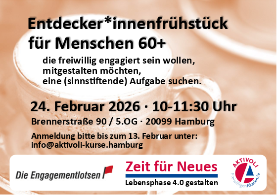 Entdecker*innenfrühstück für Menschen 60+
